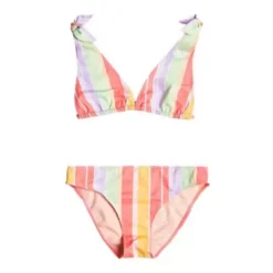 Girls' Roxy Ocean Treasure Elongated Tri Bikini Set Swimsuit