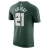 Nike Milwaukee Bucks Jrue Holiday #21 Icon Edition Name & Number T-Shirt